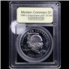 Image 2 : Proof 1990-w Eisenhower Modern Commem Dollar $1 Graded GEM++ Proof Deep Cameo BY USCG