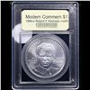 Image 2 : Proof 1998-S Robert Kennedy Modern Commem Dollar $1 Graded GEM++ Proof Deep Cameo BY USCG