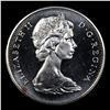 Image 2 : 1965 Small Beads, Pointed 5 Canada Dollar $1 Grades GEM+ UNC PL