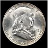 Image 2 : 1963-d Franklin Half Dollar 50c Grades Choice Unc+ FBL