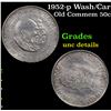 Image 1 : 1952-p Wash/Car Old Commem Half Dollar 50c Grades Unc Details