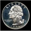 Image 2 : Proof 1996-s Silver Washington Quarter 25c Grades GEM++ Proof Deep Cameo