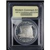 Image 2 : Proof 1987-S Constitution Bicentennial Modern Commem Dollar $1 Graded GEM++ Proof Deep Cameo By USCG