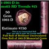 Image 1 : Shotgun Lincoln 1c roll, 1961-d 50 pcs Standard Paper Good Mig. Co. Wrapper