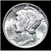Image 2 : 1945-p Mercury Dime 10c Grades Choice+ Unc