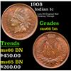 Image 1 : 1908 Indian Cent 1c Grades GEM+ Unc BN