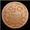 Image 2 : 1864 Large Motto Two Cent Piece 2c Grades f+