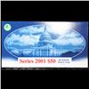 Image 2 : 2001 $50 Federal Reserve Star Notes With Low Serials #3847 in B.E.P Folder. FR-2127E*