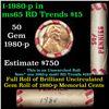 Image 1 : Shotgun Lincoln 1c roll, 1980-p 50 pcs  Wrapper