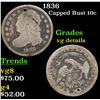 Image 1 : 1836 Capped Bust Dime 10c Grades vg details