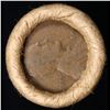Image 2 : Mixed small cents 1c orig shotgun roll, 1917-d Wheat Cent, 1864 Indian Cent other end, brinks Wrappe