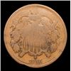 Image 2 : 1866 Two Cent Piece 2c Grades f+