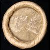 Image 2 : Mixed small cents 1c orig shotgun roll, 1919-d Wheat Cent, 1893 Indian Cent other end, brinks Wrappe