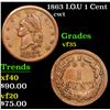 Image 1 : 1863 I.O.U 1 Cent Civil War Token 1c Grades vf++