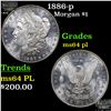 Image 1 : 1886-p Morgan Dollar $1 Grades Choice Unc PL