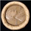 Image 2 : Mixed small cents 1c orig shotgun roll, 1918-d Wheat Cent, 1864 Indian Cent other end, brinks Wrappe