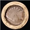 Image 3 : Mixed small cents 1c orig shotgun roll, 1918-d Wheat Cent, 1864 Indian Cent other end, brinks Wrappe