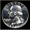 Image 2 : Proof 1961 Washington Quarter 25c Grades GEM+ Proof
