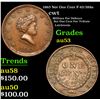 Image 1 : 1863 Not One Cent Civil War Token F-43/388a 1c Grades Select AU