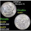 Image 1 : 1900-p Morgan Dollar $1 Grades GEM+ Unc