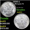 Image 1 : 1890-o Morgan Dollar $1 Grades Choice+ Unc