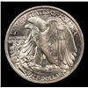 Image 3 : 1937-p Walking Liberty Half Dollar 50c Grades Choice+ Unc