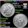 Image 1 : ***Auction Highlight*** 1894-o Morgan Dollar $1 Graded Select Unc By USCG (fc)