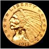Image 2 : ***Auction Highlight*** 1911-d Strong D Gold Indian Quarter Eagle $2 1/2 Graded Select Unc By USCG (