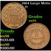 Image 1 : 1864 Large Motto Two Cent Piece 2c Grades Select AU