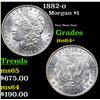 Image 1 : 1882-o Morgan Dollar $1 Grades Choice+ Unc