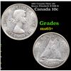 Image 1 : 1961 Canada Dime 10c Queen Elizabeth II KM-51 Grades Select+ Unc