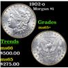 Image 1 : 1902-o Morgan Dollar $1 Grades GEM+ Unc