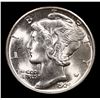 Image 2 : 1929-p Mercury Dime 10c Grades GEM++ Unc