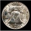 Image 3 : 1958-d Franklin Half Dollar 50c Grades Select Unc+ FBL