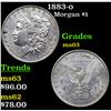 Image 1 : 1883-o Morgan Dollar $1 Grades Select Unc