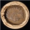 Image 3 : Mixed small cents 1c orig shotgun roll, 1917-d Wheat Cent, 1896 Indian Cent other end, brinks Wrappe