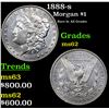 Image 1 : 1888-s Morgan Dollar $1 Grades Select Unc