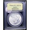Image 4 : ***Auction Highlight*** 1927-d Peace Dollar $1 Graded Select+ Unc By USCG (fc)