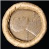 Image 2 : Mixed small cents 1c orig shotgun roll, 1919-d Wheat Cent, 1859 Indian Cent other end, brinks Wrappe