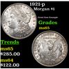 Image 1 : 1921-p Morgan Dollar $1 Grades GEM Unc
