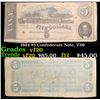 Image 1 : 1864 $5 Confederate Note, T-69 Grades vf, very fine
