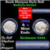 Image 1 : Buffalo Nickel Shotgun Roll in Old Bank Style 'Bell Telephone'  Wrapper 1924 & S Mint Ends