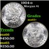 Image 1 : 1904-o Morgan Dollar $1 Grades GEM+ Unc