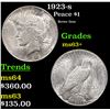 Image 1 : 1923-s Peace Dollar $1 Grades Select+ Unc