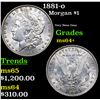 Image 1 : 1881-o Morgan Dollar $1 Grades Choice+ Unc
