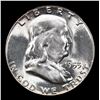 Image 2 : 1953-p Franklin Half Dollar 50c Grades Choice+ Unc