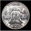 Image 3 : 1953-p Franklin Half Dollar 50c Grades Choice+ Unc