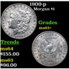 Image 1 : 1900-p Morgan Dollar $1 Grades Select+ Unc