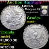 Image 1 : ***Auction Highlight*** 1880-o Morgan Dollar $1 Graded Select+ Unc By USCG (fc)