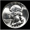 Image 2 : 1948-p Washington Quarter 25c Grades GEM++ Unc